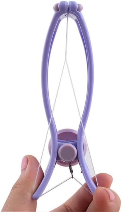 Eyebrow Threading Tool – Modern Plastic Cotton Facial & Body Hair Remover For Women – Random Color